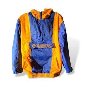 Golden State Warriors NBA 1/2 Zip Windbreaker (Small)